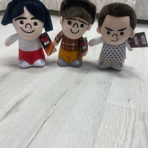 Adorable Trio of Cartoon Character Plush Toys